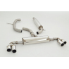 Ligne Duplex d’échappement Inox 76mm Audi TT 8J 2.0l TFSI (147Kw/200Cv) 2006 - 2014 Coupe & Roadster