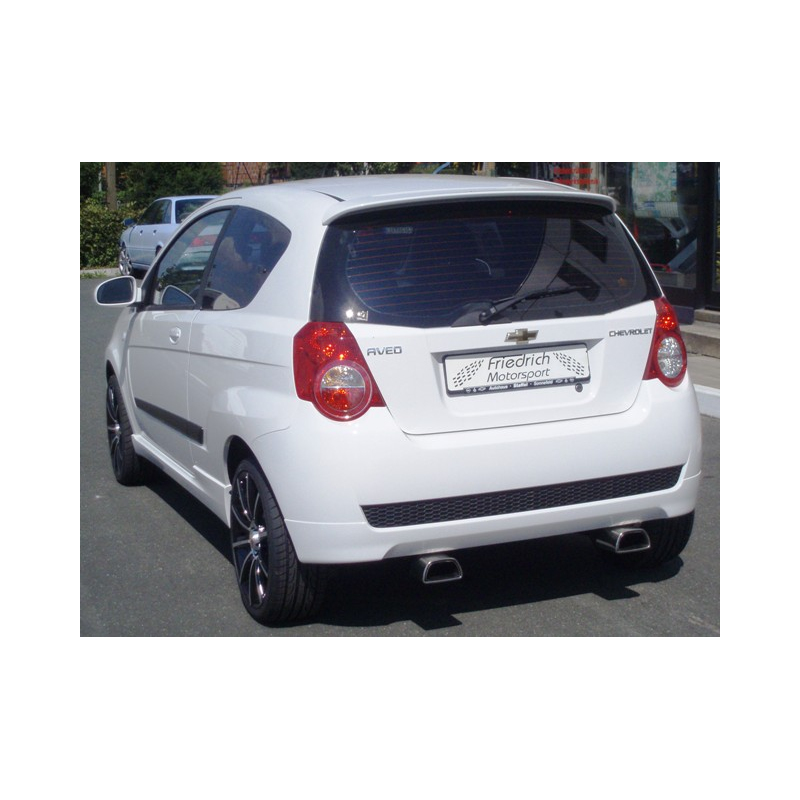 Silencieux Duplex d’échappement arrière inox Chevrolet Aveo T250 1.2l (62kw/84Cv) 3/5Puertas 2008 - 2011