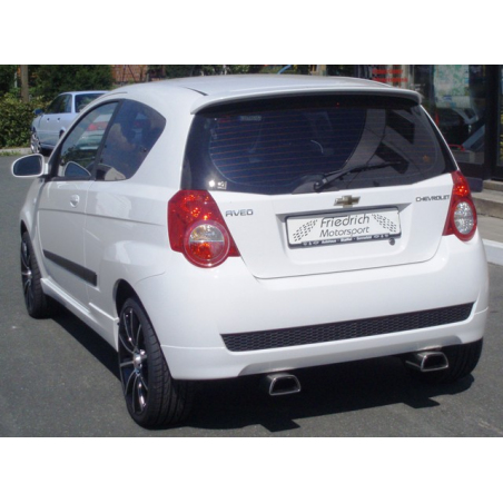 Silencieux Duplex d’échappement arrière inox Chevrolet Aveo T250 1.2l (62kw/84Cv) 3/5Puertas 2008 - 2011