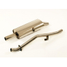 Pot d’échappement arrière en inox Bmw E30 318i 1.8 (83Kw/113Cv) 1987 -1993 Touring