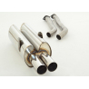 Ligne d’échappement sport Inox Bmw E36 325i 2.5i (141kw/192Cv) 1998 - 2001