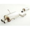 Ligne d’échappement sport Inox Bmw E46 318i 2.0 (110kw/150Cv) 1998 - 2006