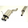 Ligne d’échappement sport Inox Bmw E46 316ti 1.6i (85kw/115Cv) 1998 - 2006 Compact