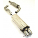 Ligne d'échappement cat-back Inox Volkswagen New Beetle 2.3l V5 (125kw/170Cv) 1998 - 2011