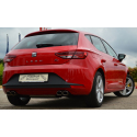 Pot d'échappement arirère Inox Seat Leon MK3 (5F) 2.0l TDI (184Cv/135Kw) 2012 - 01/2020