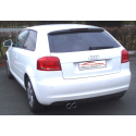 Ligne d'échappement Cat-Back Inox Audi A3 ( 8P) 1.6 TDI ( 66Kw/90CV) 2003 - 2013