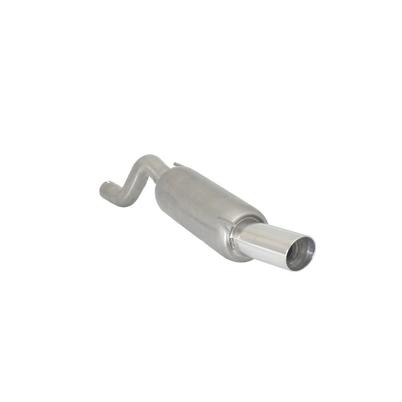 Pot d'échappement arrière en inox Peugeot 206 1.6 16V (80 KW) 2001- 2009