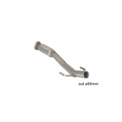 Tube antérieur en inox avec flexibe Peugeot 207 1.6 16V THP GTI (128KW) 2007 - 2012