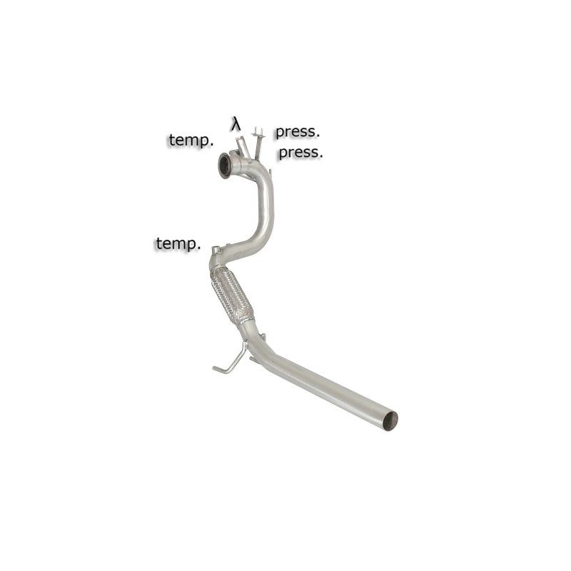 Tube suppression Catalyseur + suppression FAP Groupe N inox Audi A1 1.6TDI DPF (66/77KW) 09/2010 - AUJOURD'HUI