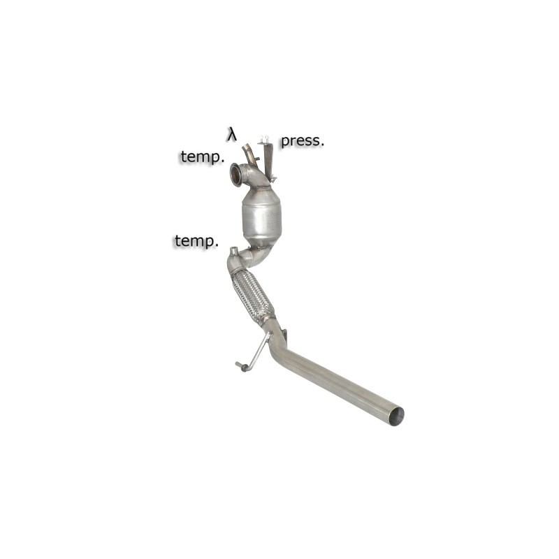 Catalyseur Sport groupe n + tube suppression filtre à particules Audi A1 2.0TDI DPF (105KW) 09/2010 - AUJOURD'HUI