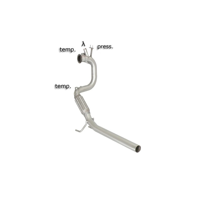 Tube afrique + suppression FAP Groupe N en inox Audi A1 SPORTBACK 2.0TDI DPF (105KW) 02-2012 - AUJOURD'HUI