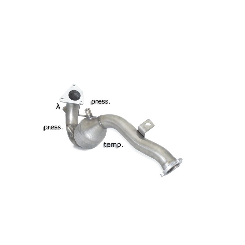 Catalyseur sport Groupe N + remplacement FAP en inox Audi A4 2.7TDI V6 (140KW) 06/2007 - 2011