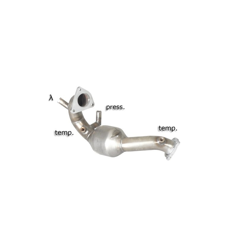 Catalyseur Groupe N + remplacement FAP en inox inox Audi A4 3.0TDI V6 QUATTRO (176KW) 09/2007 - 2011