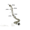 Tube suppression catalyseur + tube suppression FAP LAND ROVER DEFENDER 2.2TD4 (90KW) 2012 - AUJOURD'HUI