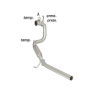 Tube remplacement Catalyseur + suppression FAP SKODA FABIA 1.6TDI (55/66/77KW) 2010 - 2014
