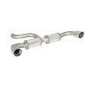 Silencieux arrière Groupe N duplex en inox FORD FOCUS II RS500 2.5 TURBO (257KW) 2010 - 2011