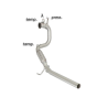 Tube afrique + tube suppression filtre à particules Seat Ibiza IV(6J) SC 2.0TDI (105KW) 2009 - 2015