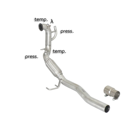 Tube afrique - suppression catalyseur + tube remplacement FAP Seat Leon II(1P) 2.0TDI DPF (103KW) 2006 - 2013