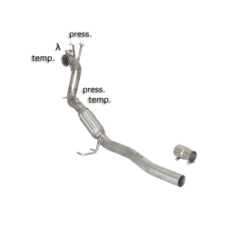 Tube afrique + tube remplacement FAP Seat Leon II(1P) 2.0TDI DPF (125KW) 2010 - 2013