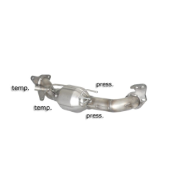 Catalyseur sport Groupe N + tube suppression filtre à particules SUBARU LEGACY 2.0D (110KW) 2008 - 2014