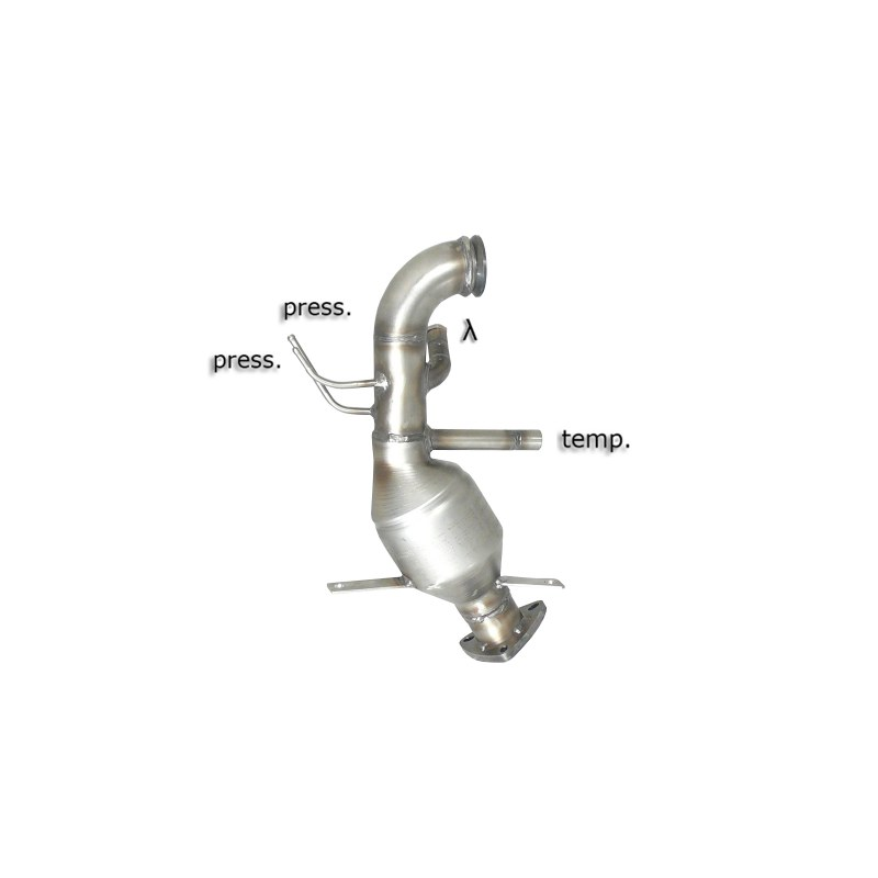 Catalyseur sport en inox + tube suppression filtre à particules OPEL ANTARA 2.2CDTI (120KW) 09/2010 - 2015