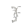 Catalyseur sport Groupe N + tube de remplacement FAP en inox OPEL ASTRA J 2.0CDTI (118KW) + SPORTS TOURER 2009 - 2012