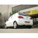 Silencieux arrière en inox sortie ovale OPEL CORSA D 1.2 (59KW) 2006 - 2011