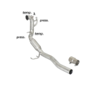 Tube remplacement catalyseur + tube remplacement FAP en inox VOLKSWAGEN GOLF V 2.0TDI DPF (103KW) 12/2004 - 10/2008 