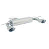 Silencieux arrière duplex arrière en inox 1 sortie ovale 135x90mm VOLKSWAGEN GOLF V 2.0TDI DPF (103KW) 12/2004 - 10/2008