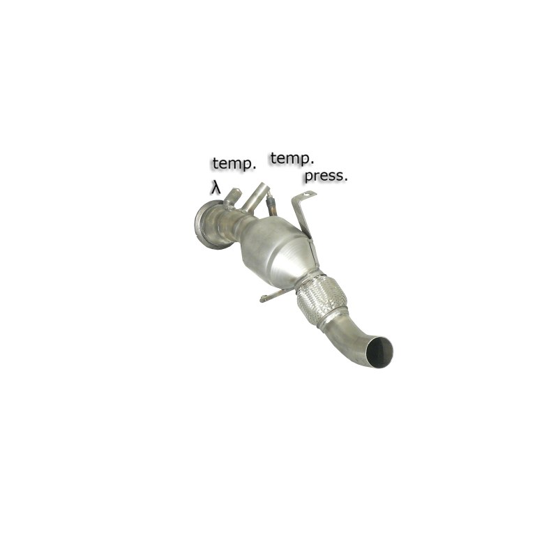 Catalyseur groupe n + tube remplacement FAP en inox groupe N BMW Série 3 E92(COUPÉ) 335D BI-TURBO (210KW) 09/2006 - 2013