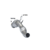 Catalyseur groupe n + tube remplacement filtre à particules en inox BMW Série 5 F11(TOURING) 525D (150KW) 2010 - 2011