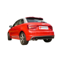 Échappement arrière en inox 1 sortie ronde 102 mm Audi A1 1.6TDI DPF (66/77KW) 09/2010 - AUJOURD'HUI