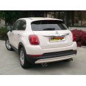 Silencieux arrière duplex 2 sorties rondes Fiat 500X 1.6 E-TORQ (81KW) 2015 - Aujourd'hui