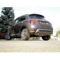 Echappement arrière duplex en inox Fiat 500X (typ334) 1.6MJT (88kW) 2015 - Aujourd'hui