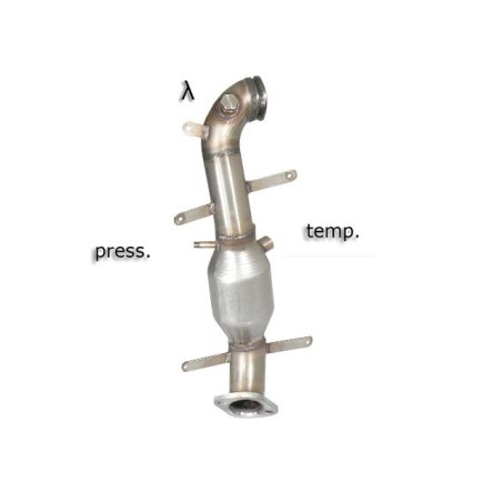 Catalyseur groupe N + tube remplacement FAP en inox FIAT Bravo II 1.6 MULTIJET (77/88KW) 2008 - 2014