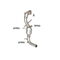 Catalyseur group n + tube remplacement filtre à particules Fiat Qubo 1.3 MJET (55KW) 2008 - Aujourd'hui