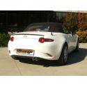 Silencieux arrière en inox 2 sorties 70mm MAZDA MX-5 TYP (ND) 2.0 (118KW) 2015 - Aujourd'hui