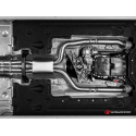Silencieux intermédiaire en inox Alfa Romeo Stelvio Quadrifoglio 2.9 Bi-Turbo (375kW) 2017 - Aujourd'hui