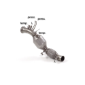 Catalyseur sport groupe n + tube suppression FAP BMW Série 1 F20 120D - XD (135KW - N47) 2011 - 2015