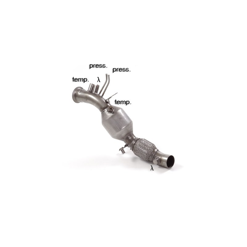 Catalyseur sport groupe n + tube suppression FAP BMW Série 1 F20 120D - XD (135KW - N47) 2011 - 2015