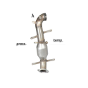 Catalyseur + tube remplacement filtre à particules groupe n en inox Fiat 500L (Typ 330) 1.6MJT (77KW) 2013 - 2016