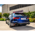 Tube intermédiaire + échappement arrière duplex sortie Carbon Shot Audi RS6 (F2) 4.0TFSI (441KW) 2020 - Aujourd'hui