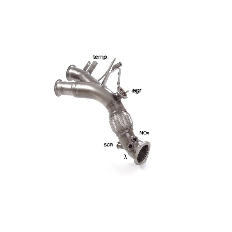 Tube remplacement catalyseur + filtre en inox BMW Serie 5 G31(Touring) M550d xDrive (294kW) 2017 - 2020