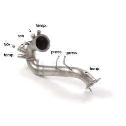 Tube suppression catalyseur + filtre à particules en inox Audi A6 type (4G) 3.0TDi V6 (160kW) 2014 - 2017