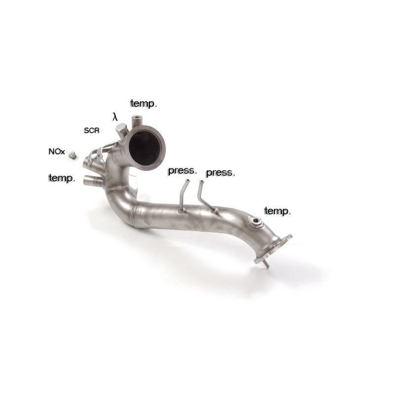 Tube suppression catalyseur + filtre à particules en inox Audi A6 type (4G) 3.0TDi V6 (160kW) 2014 - 2017