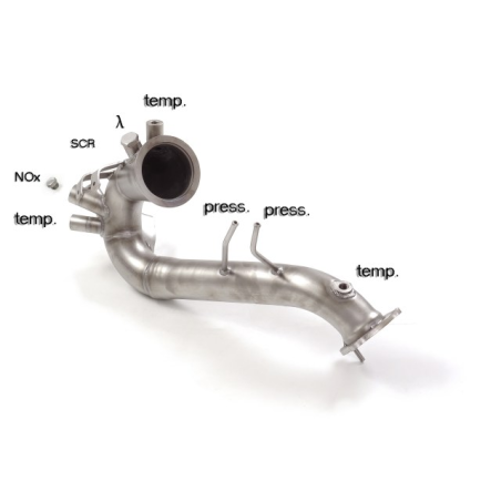 Tube suppression catalyseur + filtre à particules en inox Audi A6 type (4G) 3.0TDi V6 Quattro (160kW) 2014 - 2017