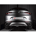 Sortie d'échappement ronde en inox Alfa Romeo Stelvio 2.2 Turbo Diesel Q4 (132kW) 2017 - 2018