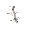 Tube suppresion catalyseur + FAP en inox Fiat Tipo (4 portes) 1.6MJT (88kW) 2016 - Aujourd’hui
