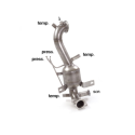 Catalyseur + Tube suppression FAP en inox Fiat Doblò (typ 263) 1.6MJT (88kW) 2015 - 2018