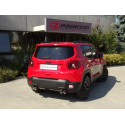 Pot d'échappement arrière 2 sorties en inox Jeep Renegade 1.3GSE (110kW) 2018 - Aujourd’hui